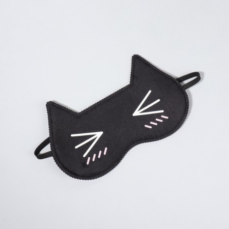 Kotoo sleep mask, 19.5 × 12 cm, elastic band is single, black color-2