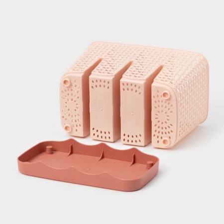 Drywall for cutlery "Gesh", 4 departments, 17.5 × 10.5 × 12 cm, color mix-3