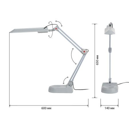 Desktop lamp ERA NL-202, IP20, gray-2