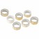 Adhesive Washi durles for decor with foil golden, 15 mm x 3 m (set 7 pcs) rice paper