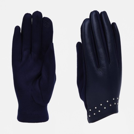 Gloves are female, dimensionless, without insulation, blue color