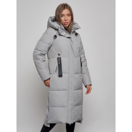 Coat insulated winter female, size 42, color gray-6