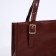 Bag Women's Tout with zipper, burgundy color