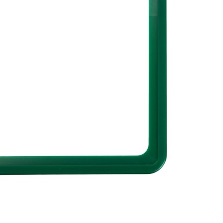 Frame made of impact -resistant plastic with rounded A4 angles, without tread, green color-8