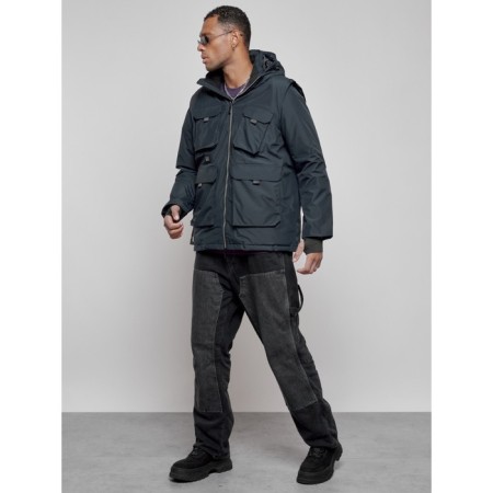 Luy jacket transformer male winter, size 54, dark blue color-1