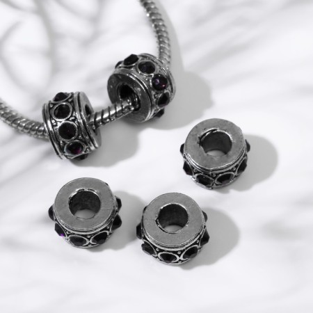 Separator "path", burgundy color in black silver