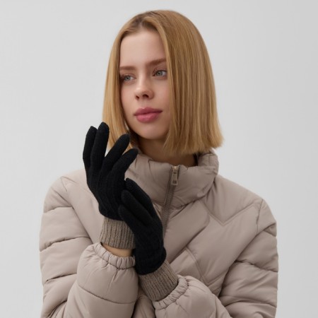 Women's gloves minku 22 cm black