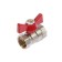 Ballic zein tap, inner/internal thread 1/2, butterfly, nickel -plated brass
