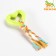Toy "heart with a rope", 7 cm, yellow