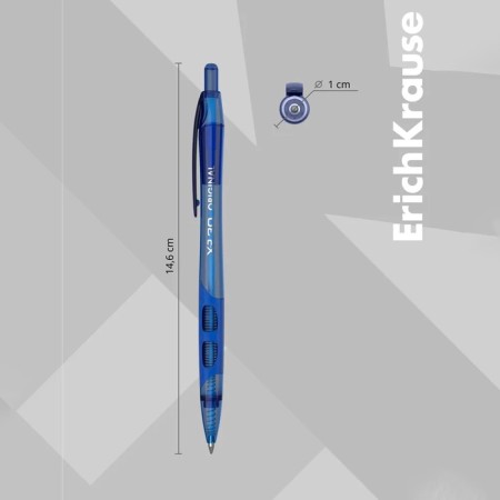 Automatic ballpoint handle XR-30, node 0.7 mm, rubber holder, letter line length 1000 meters, blue ink blue-4