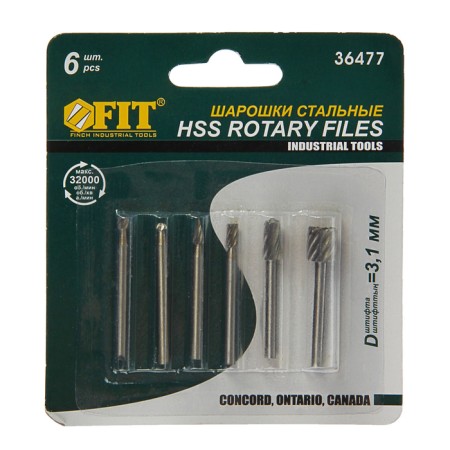 Mini-balls abrasive fit, for metal, set of 6 pcs.-1