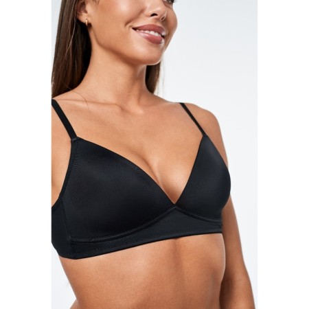 Women's bra -lotus, size 70c, black color-2