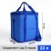 Thermosuma with lightning, external pocket, 22 l, blue color