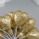 Decorative heart for creativity 2x2 cm, gold