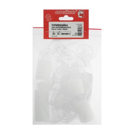 Thermomhayba Stroybat, for polycarbonate, M38, transparent, 25 pcs-7