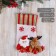 Santa Claus with a deer jar of 26x18 cm. White-red