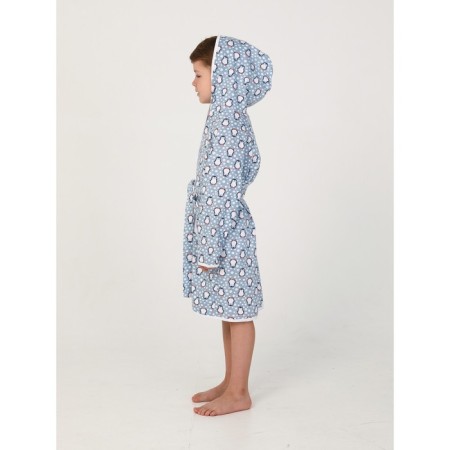 Children's robe with a hood, height 110 cm-3