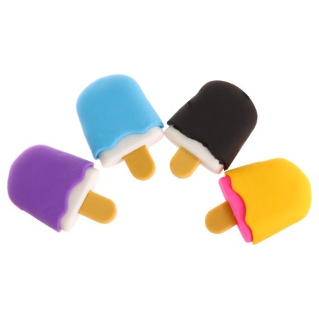 A set of curly erasers "Yummy", 4 pieces, mix-13