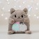 Soft toy "Nick cat", with sequins, 16x8x17 cm