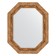 Mirror in the baguette frame, vignette antique bronze 85 mm, 60x75 cm