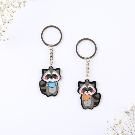 Key keychain “My love is only for you”, acrylic, 13.3 x 8-2