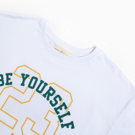 Women's T -shirt Mist Old School size 50, white color-6