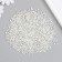 Beads for creativity Plastic "Rhombus Crystal Holography White" set 20 grams 0.4x0.4 cm
