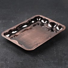 Stainless steel tray “Dark”, 37 × 26 × 4 cm, bronze color