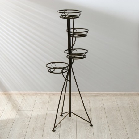Flowers stand, floor, 4 pots, d = 17 cm, bronze, "consul"