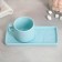 Tea couple ceramic Love Blue, mug 150 ml, saucer 17.5x8 cm, blue color