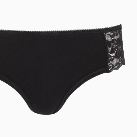 Cowards women's thongs, black color, size 50-6
