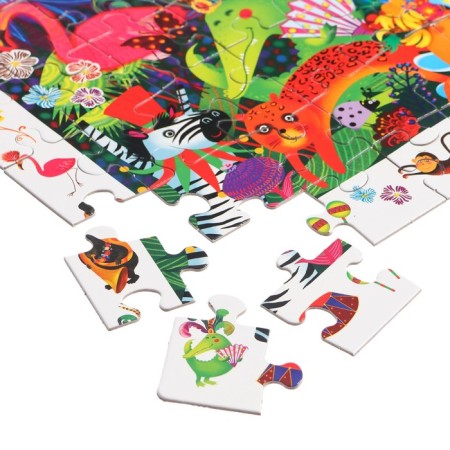 IQ PAZL with the developing game "Funny Party in the Jungle", 6+, 96 elements-3
