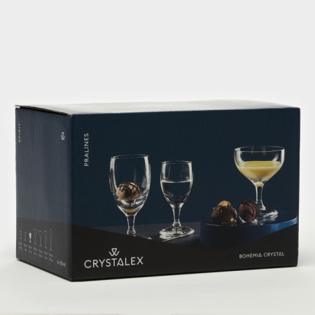 Set of glass glasses "Praline", 50 ml, 6 pcs-6
