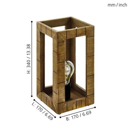 Takhira table lamp, 1x60W E27, black color-1