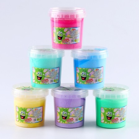 Slime "Zepfirka", container 120 g, mix (mint, apple, cake, gum, lemon, ice cream)-4