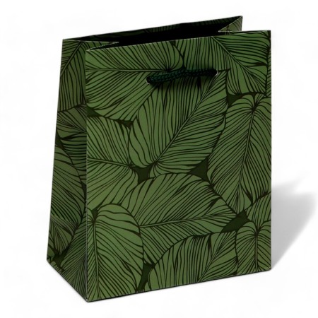 Gift Package "Green Leaves", 11.5 x 14.5 x 6.5 cm