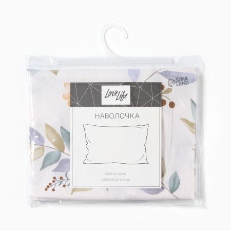 Pillowcase Lovelife "Business" 50*70, 100%cotton, satin, 125g/m²-2