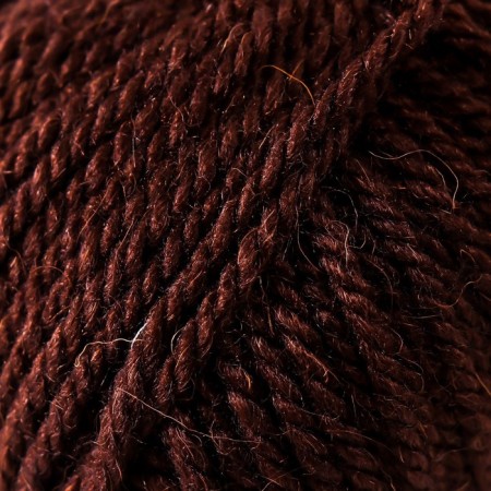 Yarn "Popular" 50 % wool, 50 % acrylic 133m/100g (17-chocolate)-3