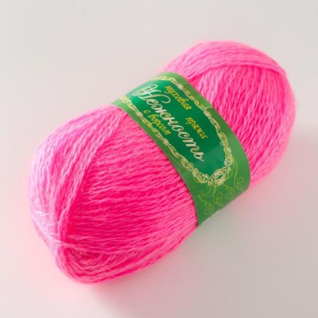 Yarn "Tenderness" 60% acrylic, 40% goats fluff 230m/100g (pink)-1