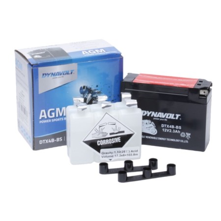 Dynavolt DTX4B-BS, 12V, AGM, Reverse, 30 A, 113 x 39 x 85-2