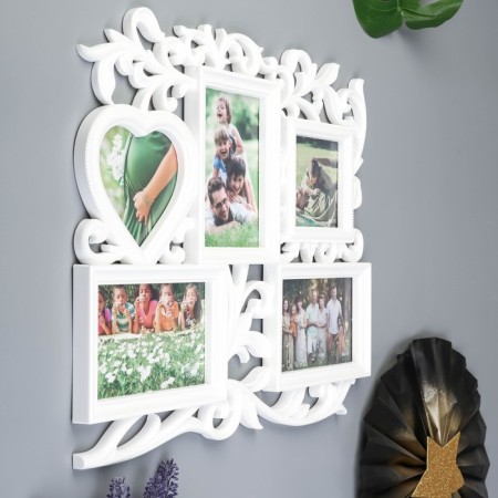 Photo frame-collage "heart" in 5 photos (plastic screen)-1