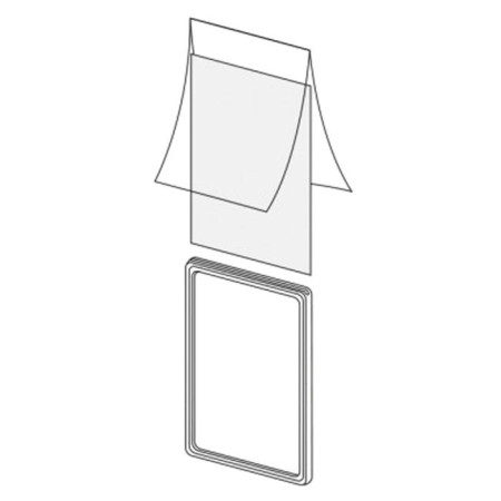 Pocket-Protector for the frame, A5 format, plastic anti-2