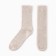 Men's socks woolen, color is light beige melange, size 27-29