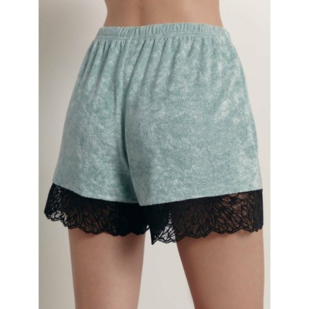 Women's shorts with lace for the home CONTE ELEGANT INSOMNIA, size XS, Mint color-1