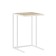 Table Mini, 400x400x650, White Muar/Dub Sonoma