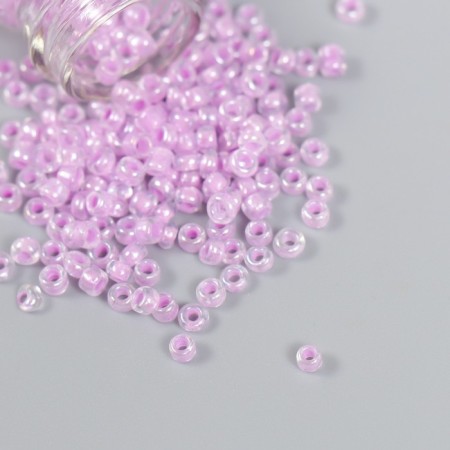 8/0 beads in the bottle "translucent with a centrality. Lilac" shines under UV 20 g 6x2x2 cm-2