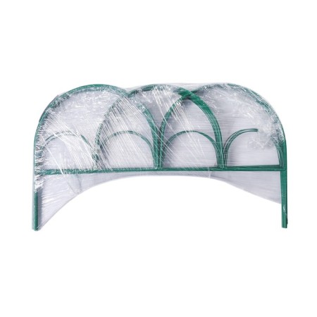 Decorative fence, 50 × 425 cm, 5 sections, metal, green, "parachute", Greengo-9