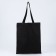 Shoper bag without fastening, black color