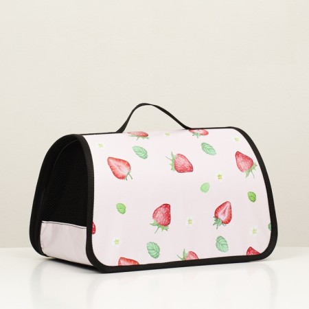 Bag - Carriage for animals "Strawberry", frame, 45 x 25 x 30 cm