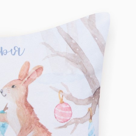 Case on the pillow of Ethel "Happiness in the New Year" 40x40 cm, 100% p/e, velor-2
